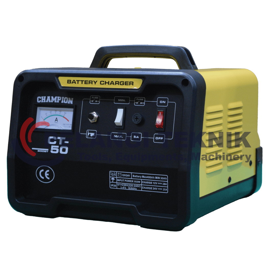Charger Aki 50 Amper Champion CT 50A - Pelangi Teknik