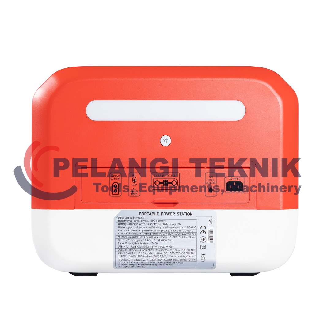 Portable Power Station 1200 Watt Isuzu Tsuzumi IPS 1500 - Pelangi Teknik