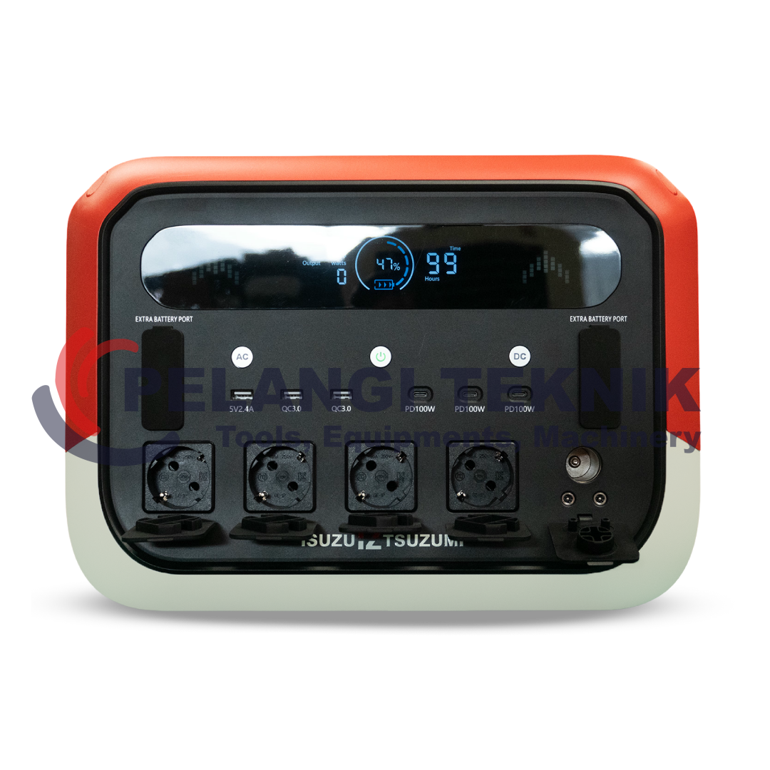 Portable Power Station 2400 Watt Isuzu Tsuzumi IPS 2500 - Pelangi Teknik