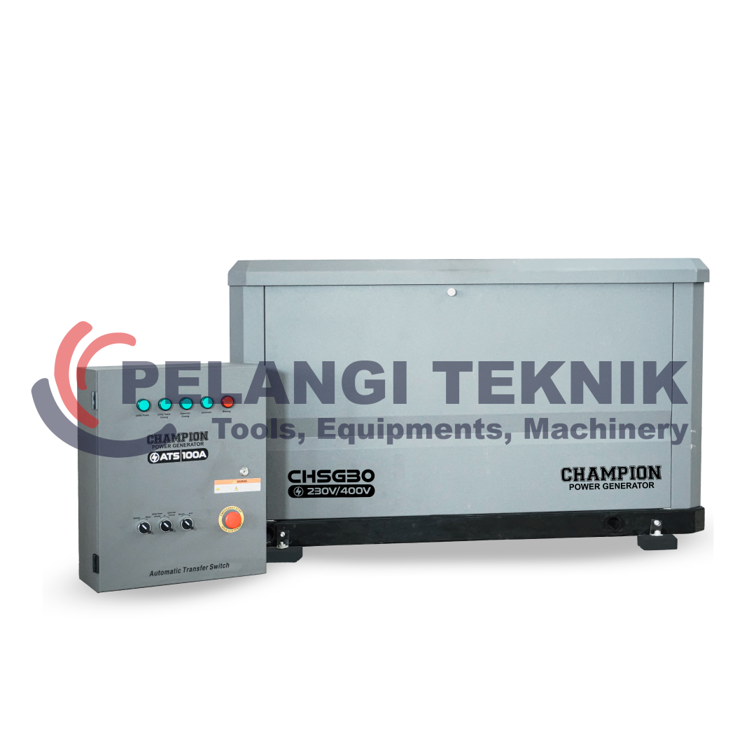 Home Stanby Generator Champion CHSG30 + ATS 3 Phase - Pelangi Teknik