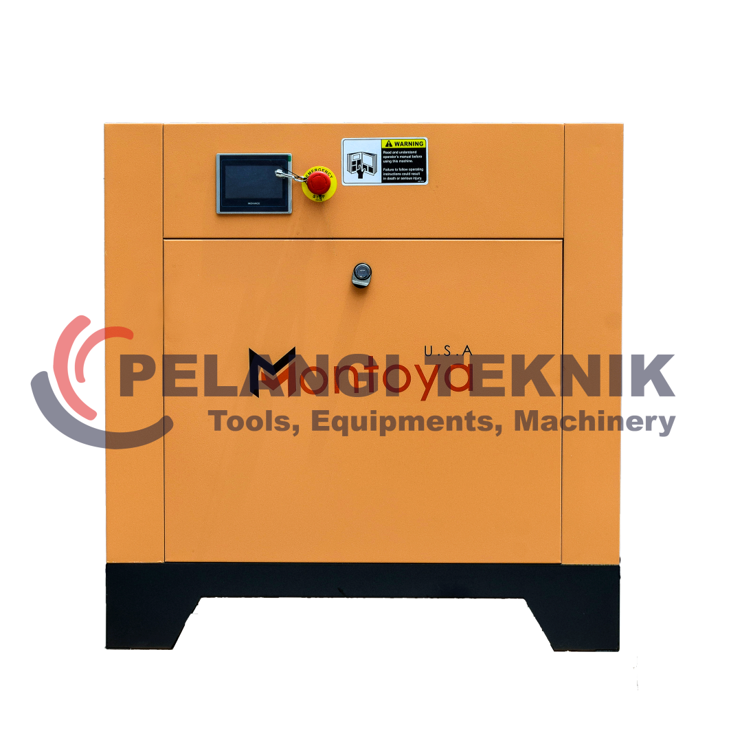 Kompresor Angin Screw Montoya SV10 – 10 HP (7.5 kW) | Industrial Air Compressor USA - Pelangi Teknik