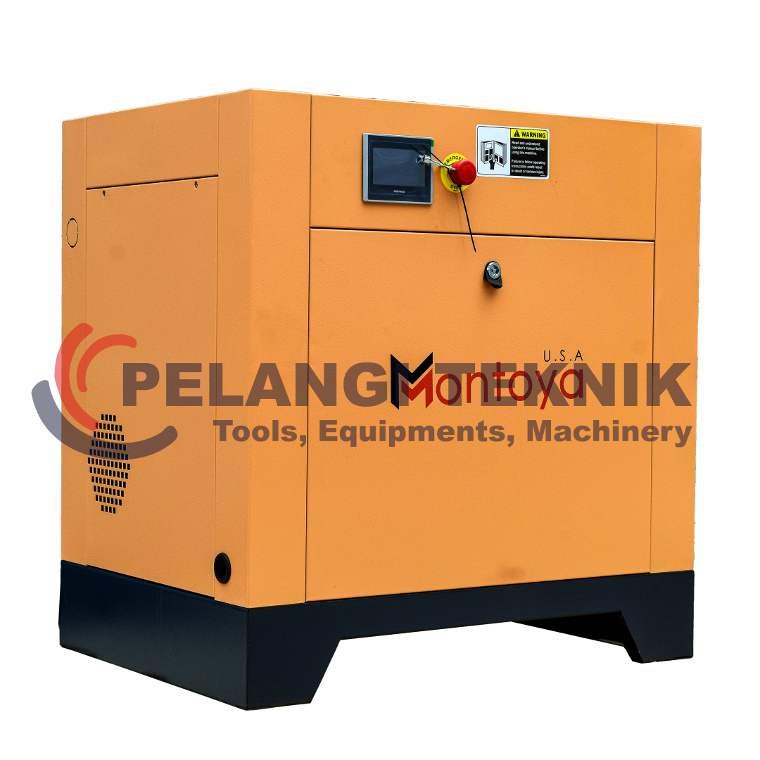 Kompresor Angin Screw Montoya SV10 – 10 HP (7.5 kW) | Industrial Air Compressor USA - Pelangi Teknik