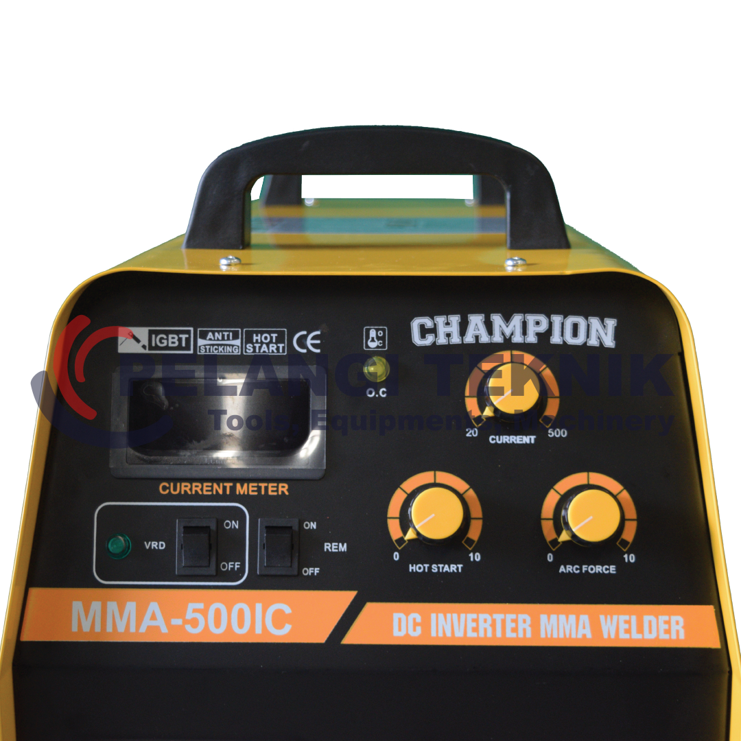 Mesin Las Inverter 500 Ampere 3 Fase CHAMPION MMA500IC Heavy Duty - Pelangi Teknik