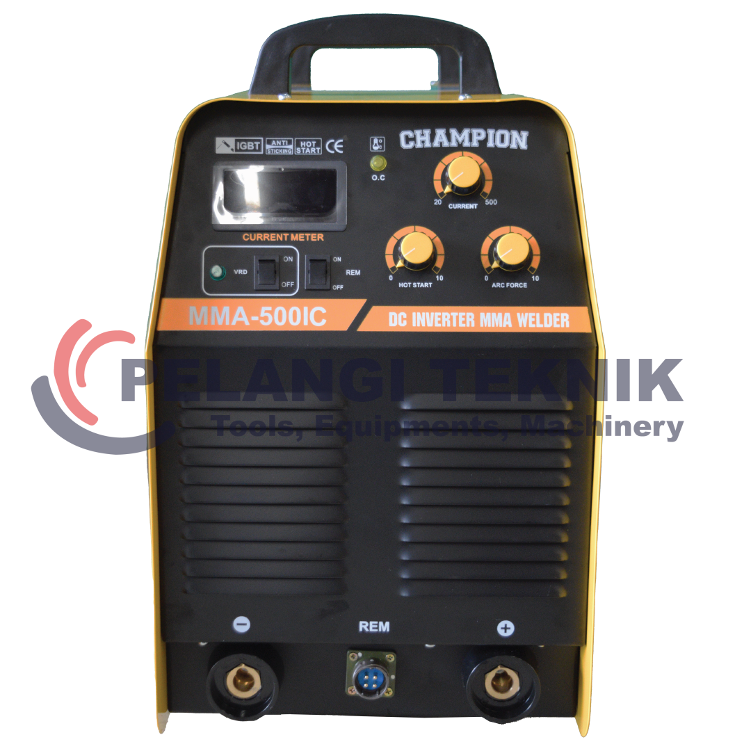 Mesin Las Inverter 500 Ampere 3 Fase CHAMPION MMA500IC Heavy Duty - Pelangi Teknik