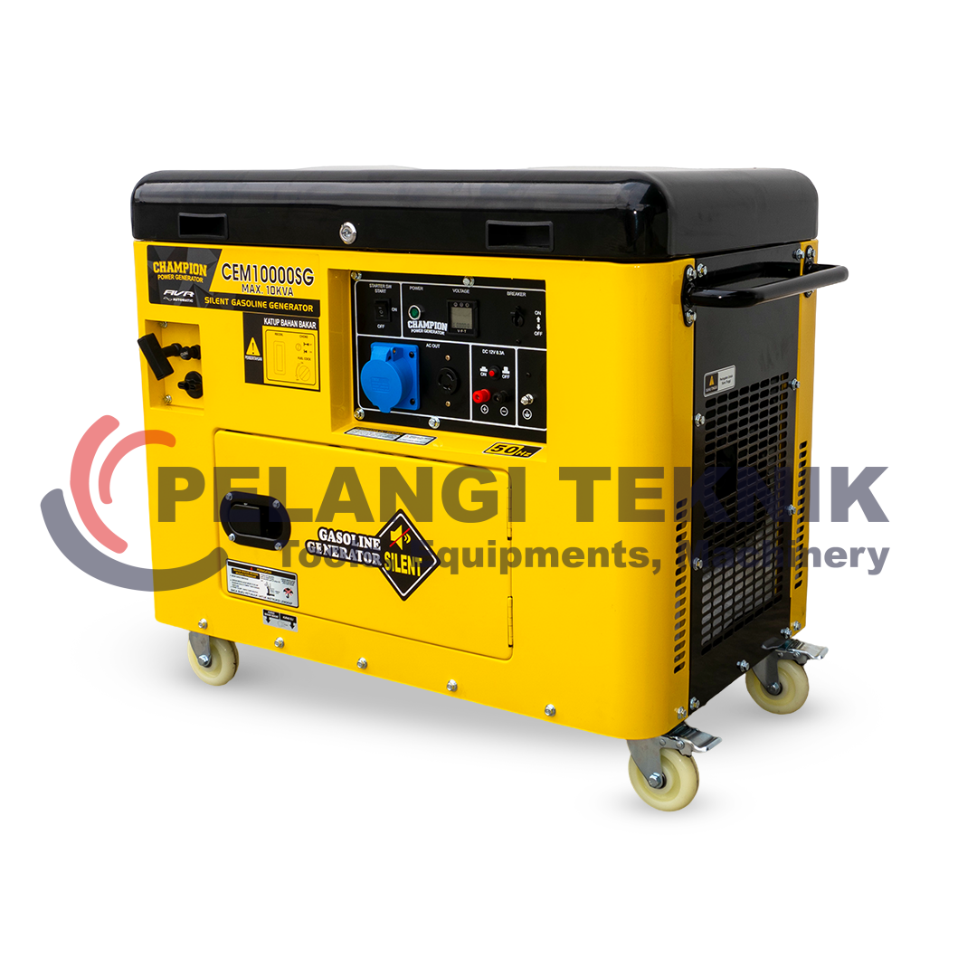 Genset Silent Bensin 10 KVA CHampion CEM10000SG - Pelangi Teknik