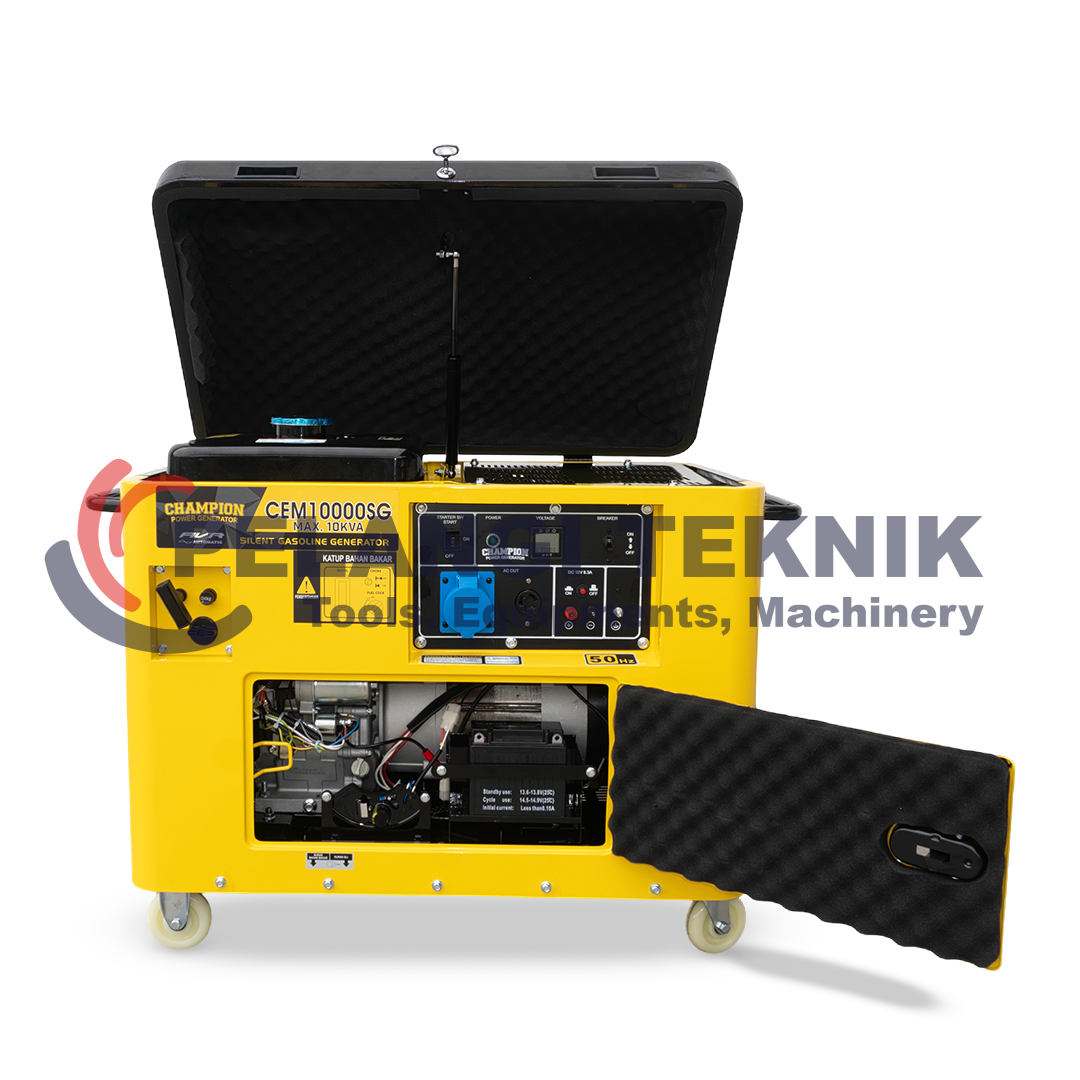 Genset Silent Bensin 10 KVA CHampion CEM10000SG - Pelangi Teknik